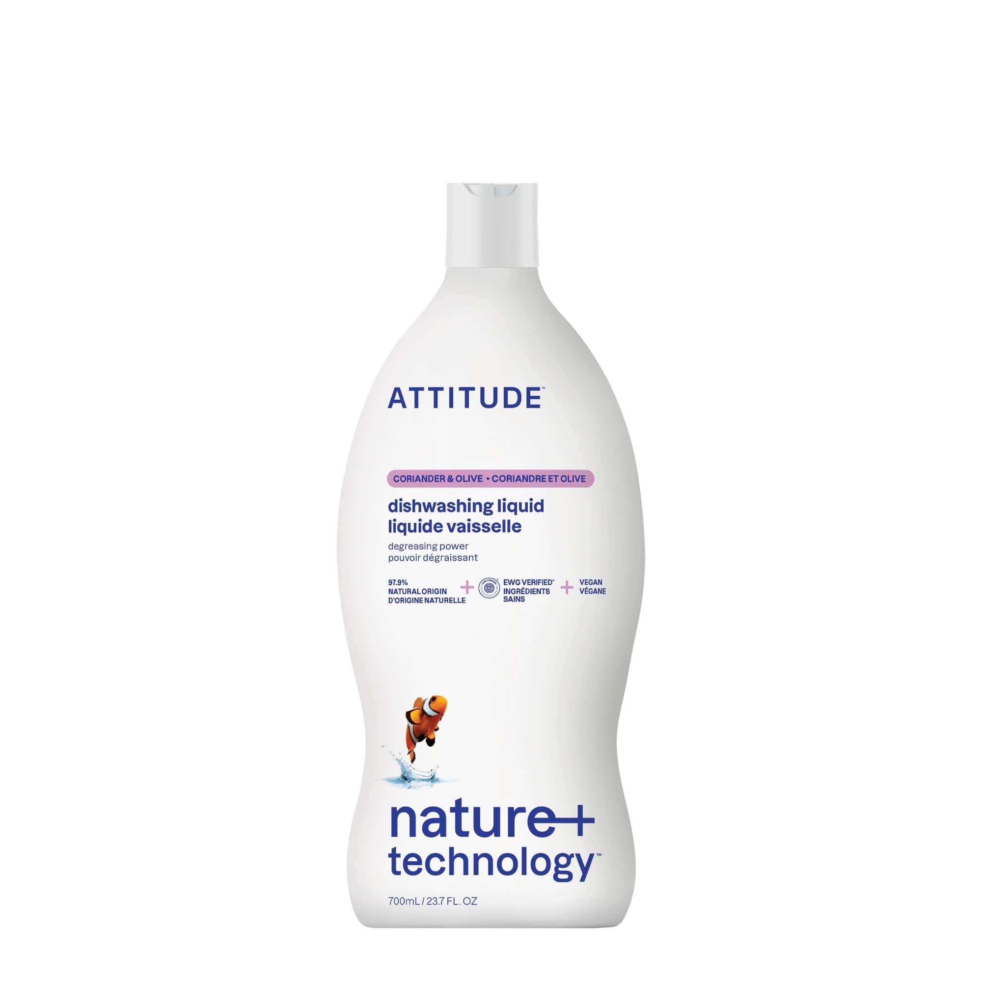 ATTITUDE Coriander & Olive dishwashing liquid, 23.7 fl oz