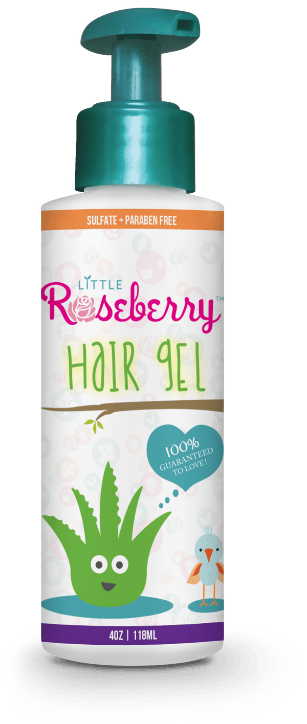 Little Roseberry Hair Gel for Kids pump bottle