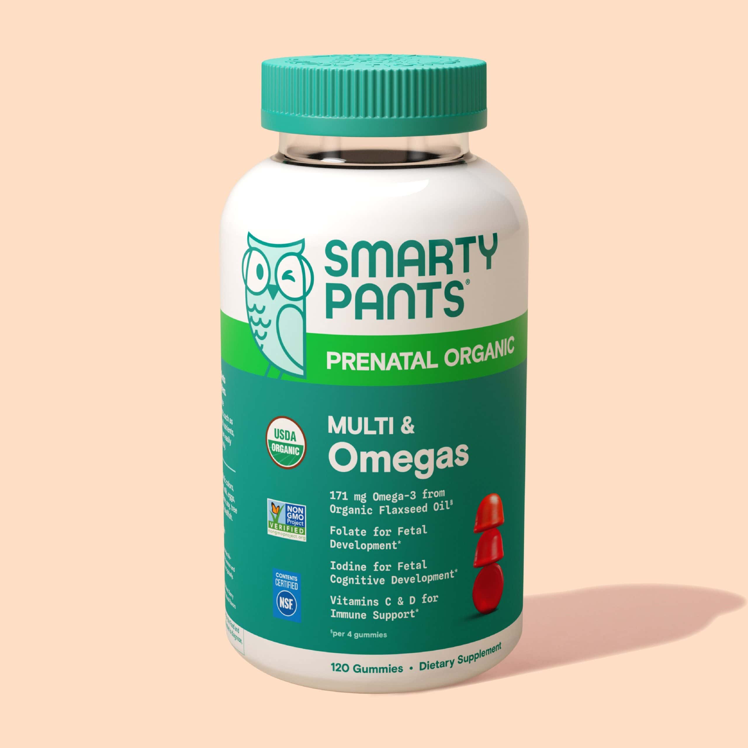 SmartyPants Prenatal Organic Multi & Omegas