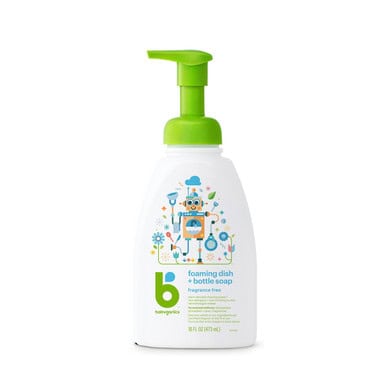 Babyganics Fragrance Free Foaming Dish + Bottle Soap product photograph
