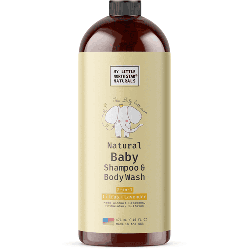My Little North Star Natural Baby Shampoo + Wash Citrus + Lavender product photograph