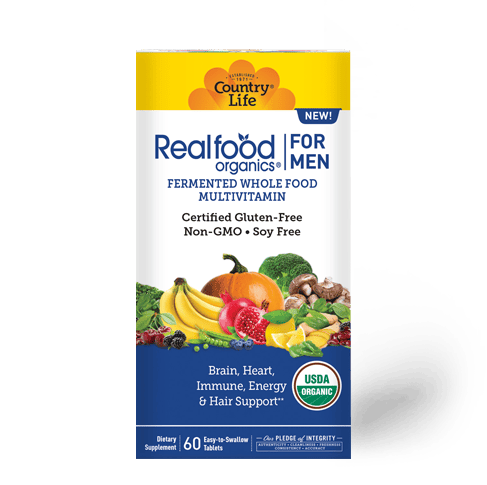 Country Life Realfood Organics for Men, 60-tablet package