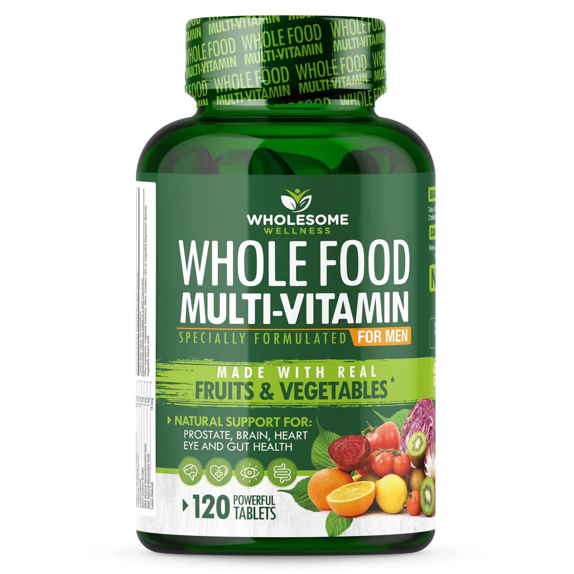 Wholesome Wellness Whole Food Multivitamin for Men product photograph