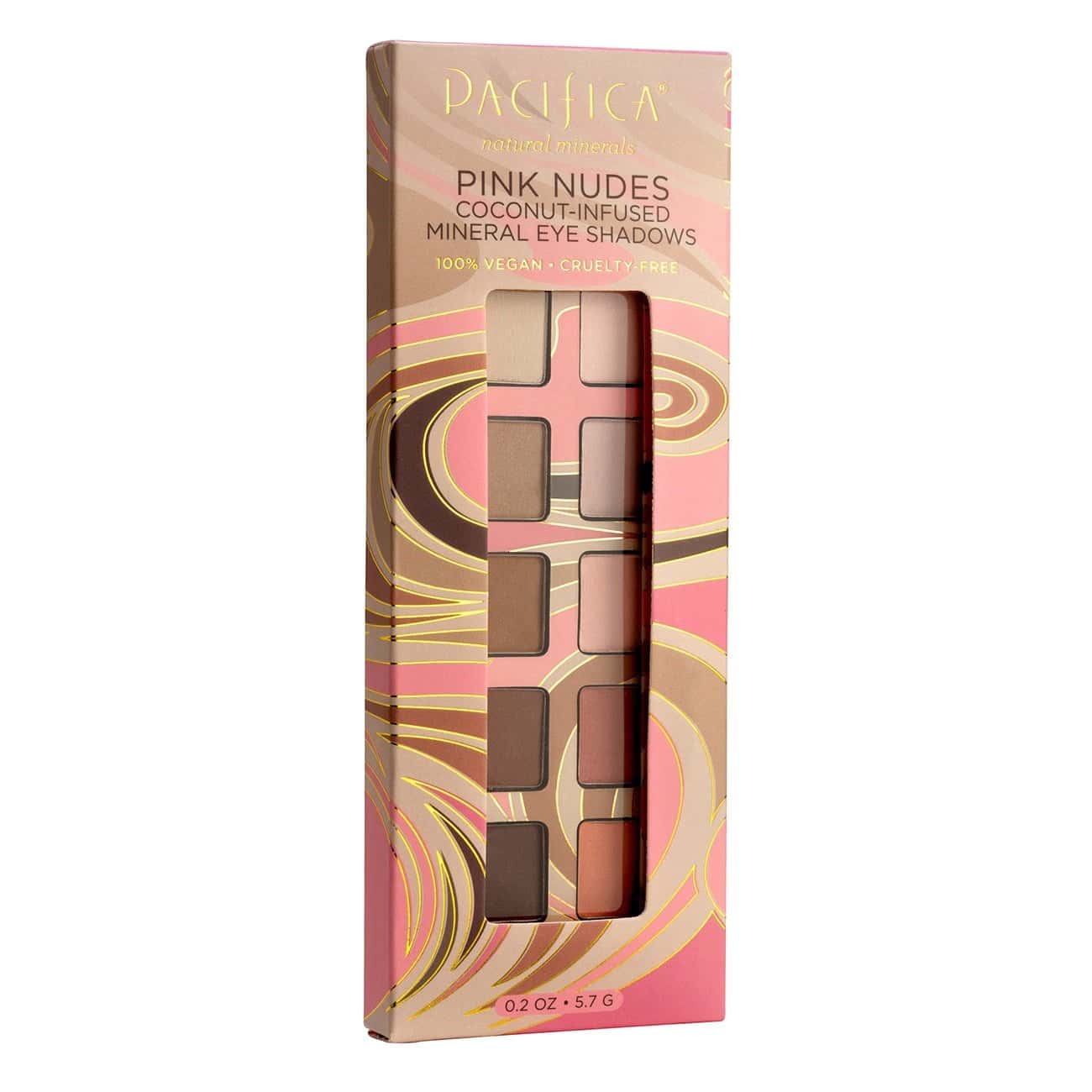 Pacifica Pink Nudes eyeshadow palette in its carton