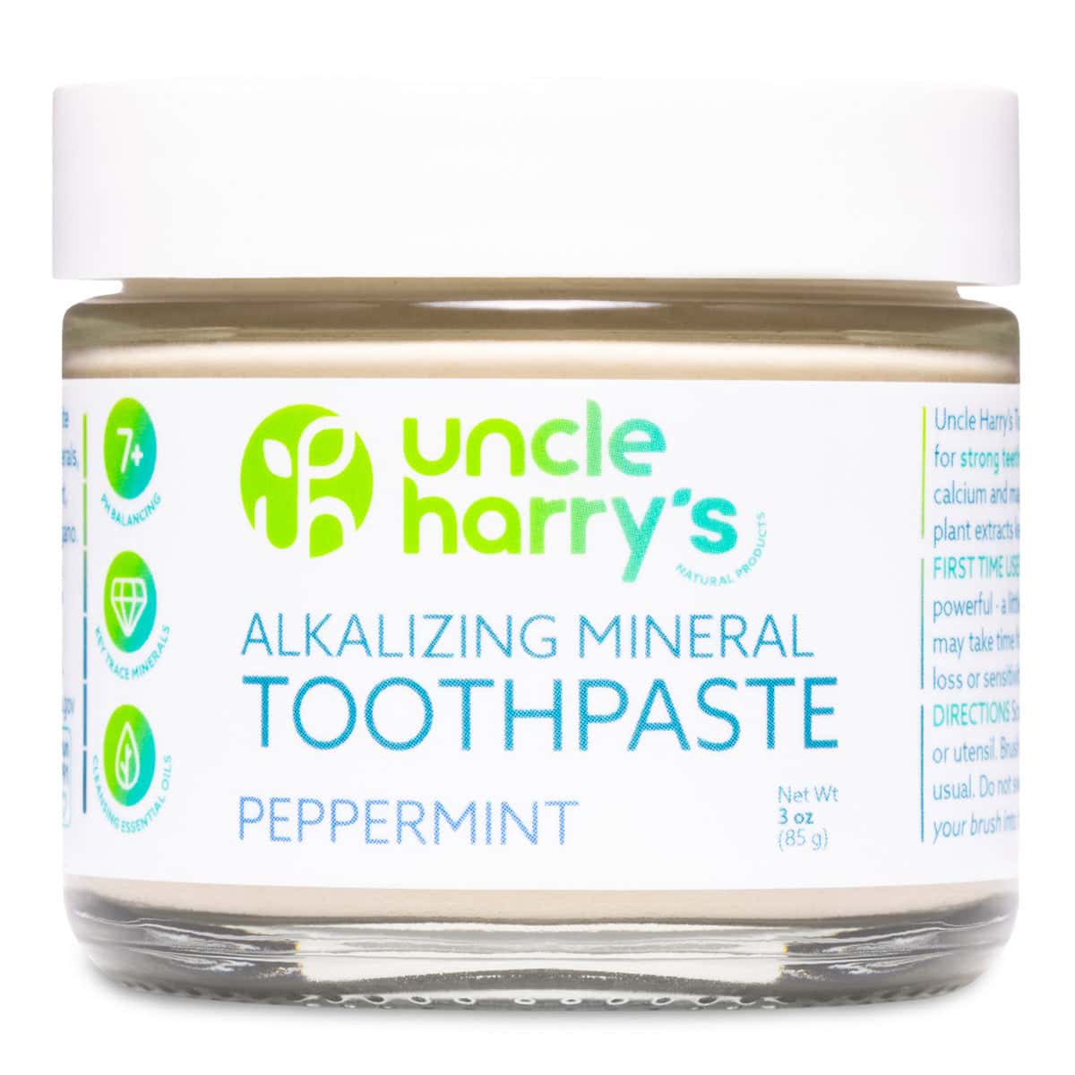 Uncle Harry’s Peppermint Toothpaste product photograph