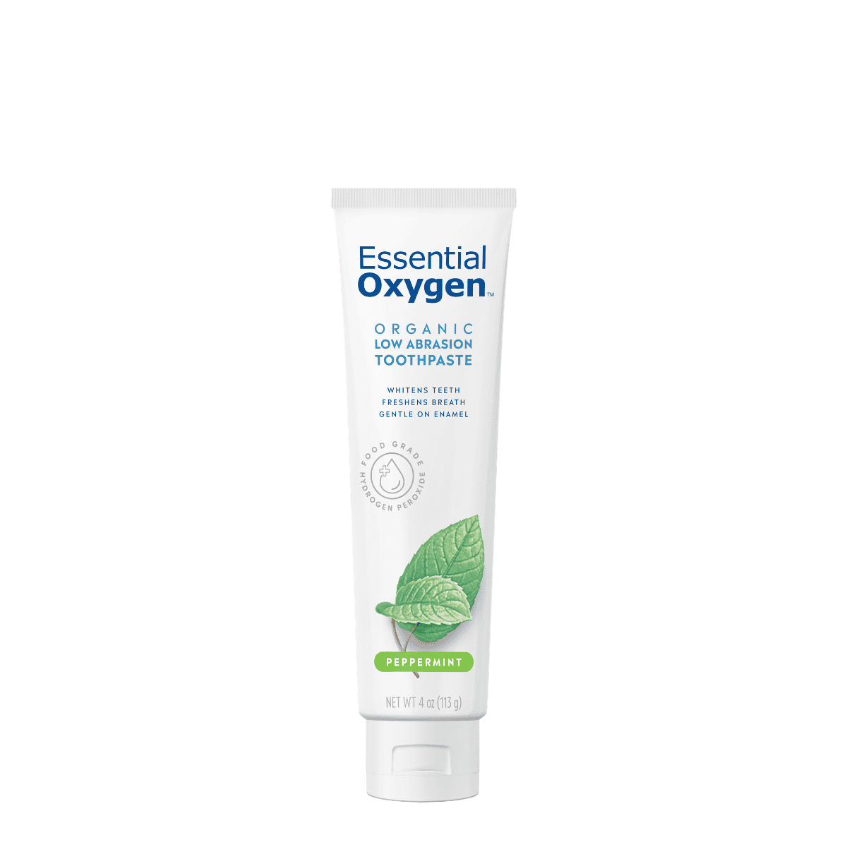 Essential Oxygen Peppermint Organic Low Abrasion Toothpaste
