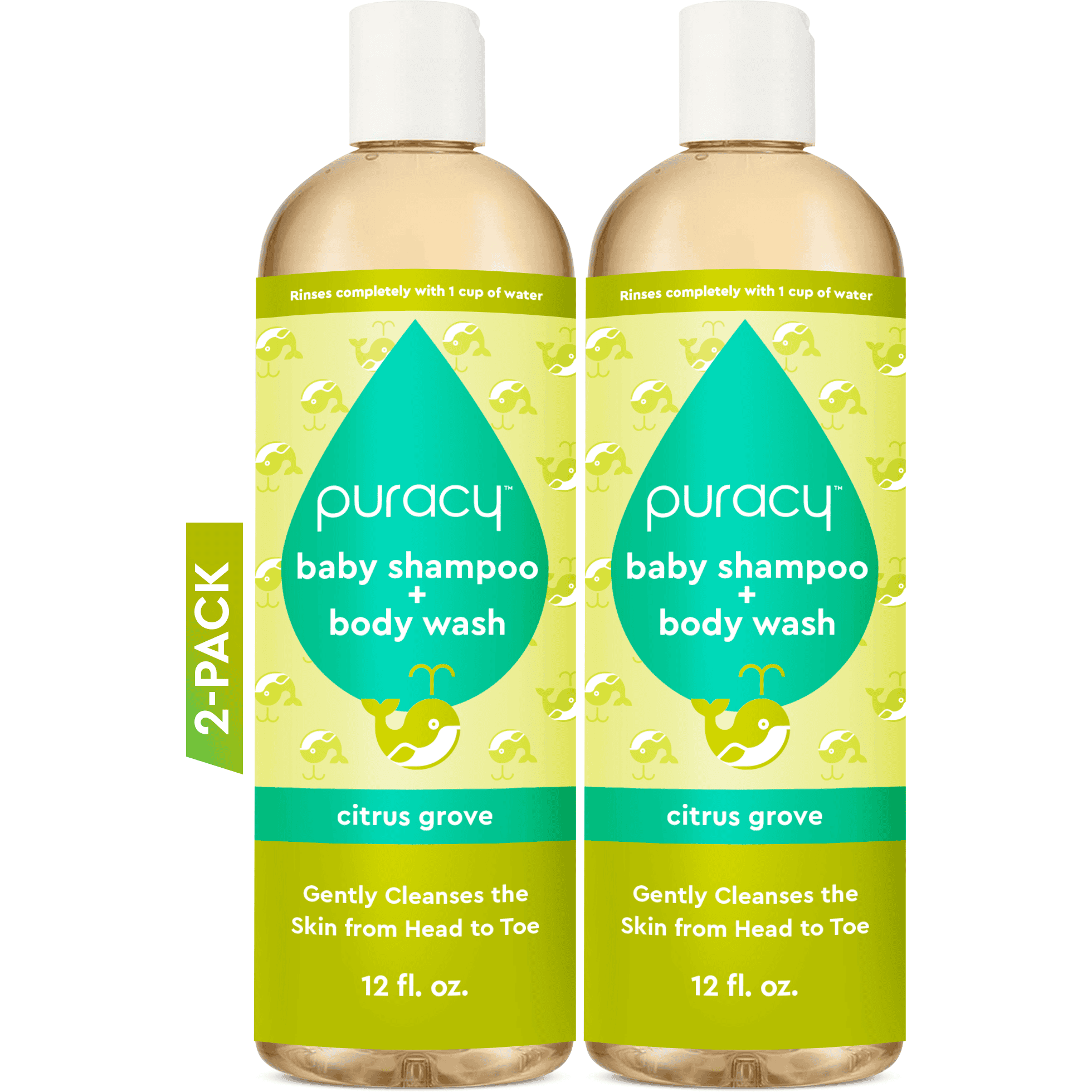 Puracy Baby Shampoo & Body Wash Citrus Grove — Citrus Grove / Standard (Pack of 2)