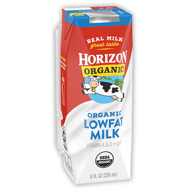 Horizon Organic lowfat-milk box