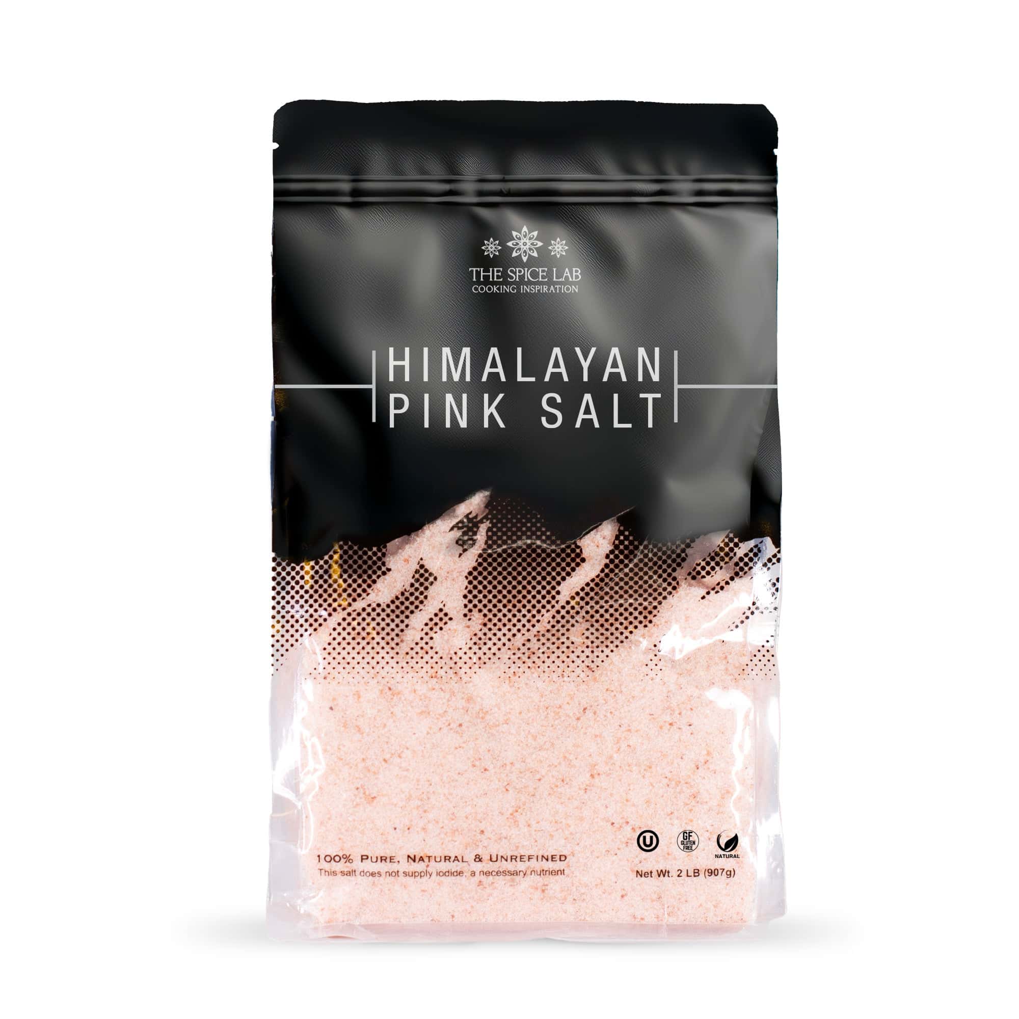 The Spice Lab Himalayan Pink Salt in a 2 lb bag